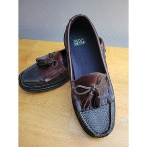 Nunn Bush Vintage Classic‎ Black Tassel Slip On Men's Loafers Size 8.5 41 42